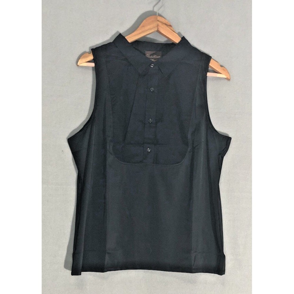 Under Cover Agent Kathleen Kirkwood Collared Sleeveless ShapewareTop Black Sx 1X